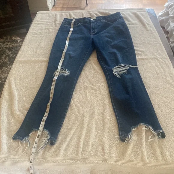 L’AGENCE Luxury Skinny Maigre High Rise Classic Vintage Distruct chic jeans - Picture 10 of 15